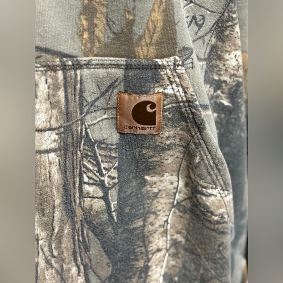 Carhartt Men's Woodland Camo Sweater - Picture 8 of 8